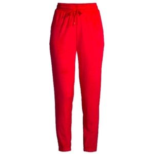NWT Women's Red Velour Jogger